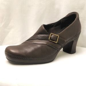 Clarks Brown Buckle Detail Shooties Size 7